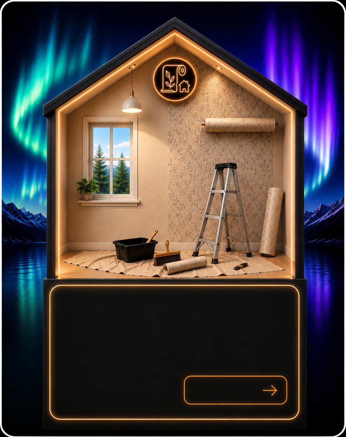 Wallpaper Installation service by Aurora Måleri
